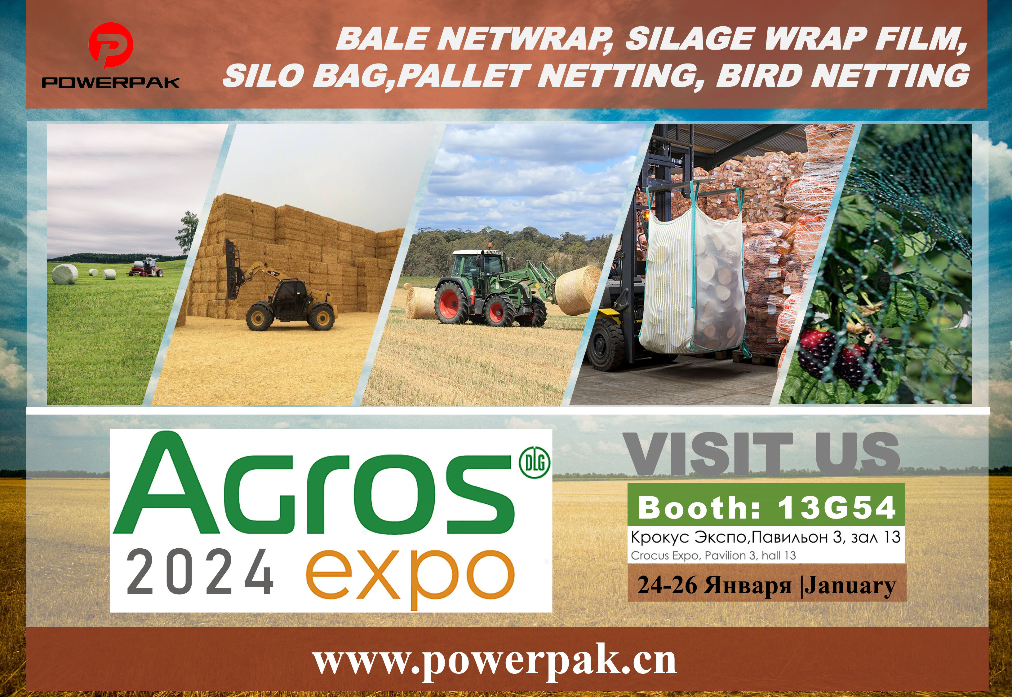 Meet you at Agros 2024 Expo, Jan 24th to 26th, Moscow, Russia